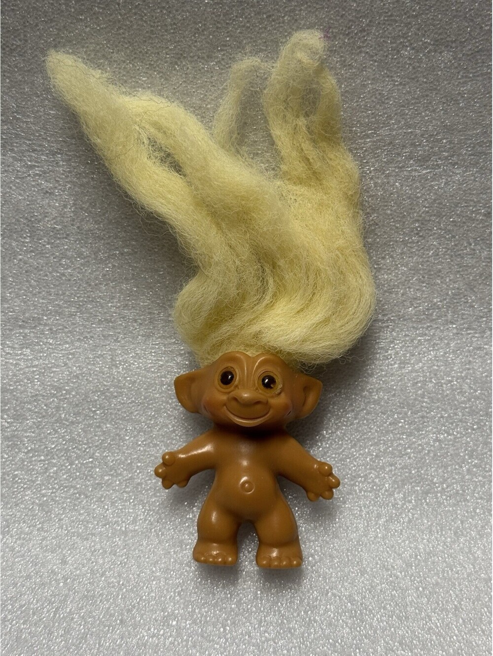 Veg Uneeda Wishnik Troll Doll Yellow Hair Double Horseshoe
